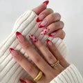 Press-On Nails Heart-Embellished 24-Piece Easy Application