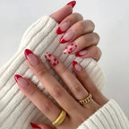 Press-On Nails Heart-Embellished 24-Piece Easy Application