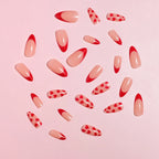Press-On Nails Heart-Embellished 24-Piece Easy Application