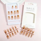 Press-On Nails Heart Embellished Reusable Set of 30