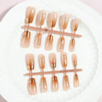 Press-On Nails Heart Embellished Reusable Set of 30
