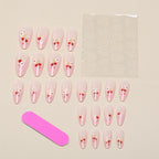 Press-On Nails Heart & Floral Peel-And-Press