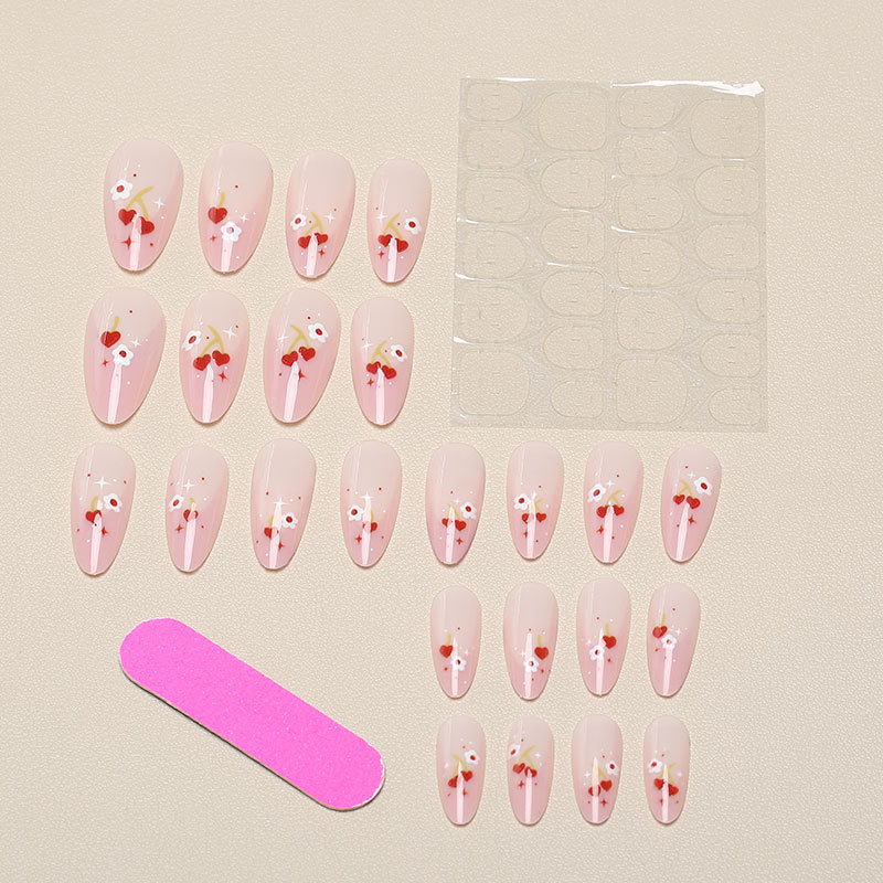 Press-On Nails Heart & Floral Peel-And-Press