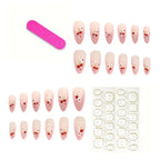 Press-On Nails Heart & Floral Peel-And-Press