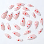 Press-On Nails Heart-Patterned Self-Adhesive & Long-Lasting