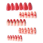 Press-On Nails Heart & Star Design Self-Adhesive