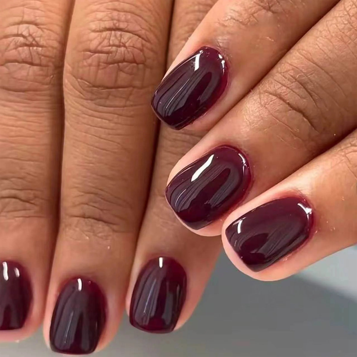 Press-On Nails High-Gloss Artistic Design Easy Apply