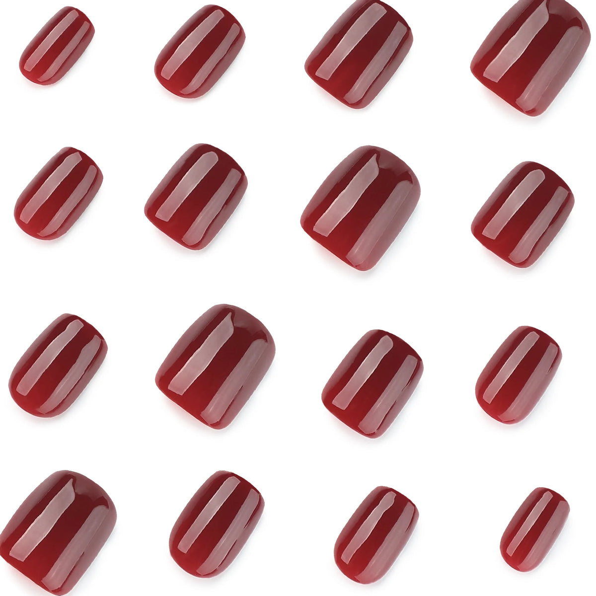 Press-On Nails High-Gloss Artistic Design Easy Apply