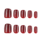 Press-On Nails High-Gloss Artistic Design Easy Apply