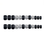 Press-On Nails High-Gloss Leopard Print Long-Lasting