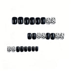 Press-On Nails High-Gloss Leopard Print Long-Lasting