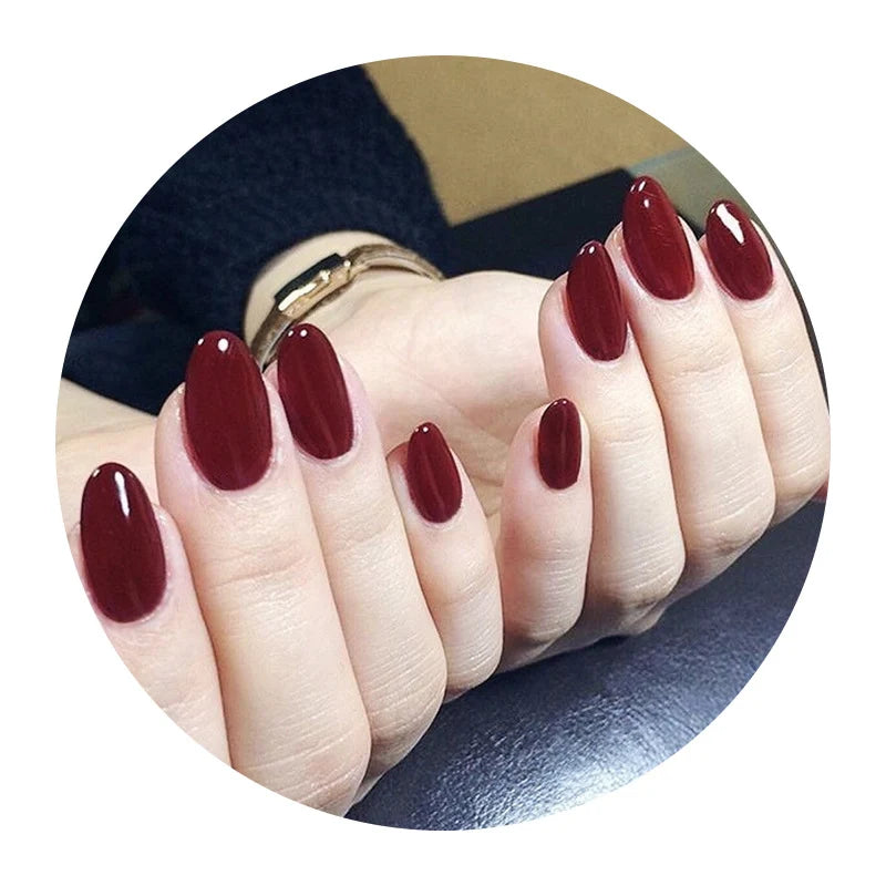 Press-On Nails High-Gloss Long-Lasting No Glue