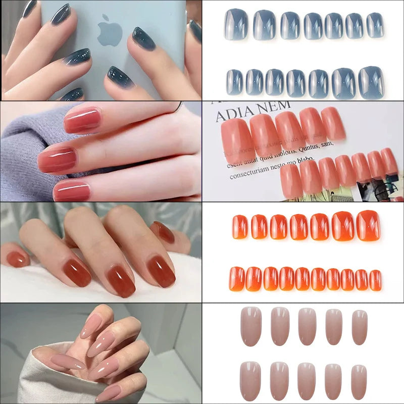 Press-On Nails High-Gloss Long-Lasting Peel & Press