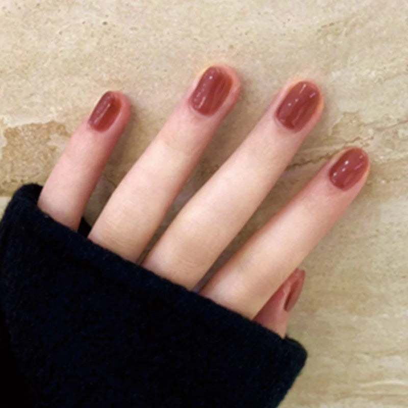 Press-On Nails High-Gloss Reusable Peel-And-Stick