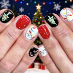 Press-On Nails Holiday Designs Durable High-Shine