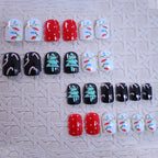 Press-On Nails Holiday Designs Durable High-Shine