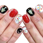 Press-On Nails Holiday Designs Durable High-Shine