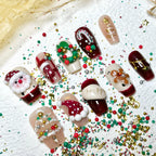 Press-On Nails Holiday Designs Easy Application