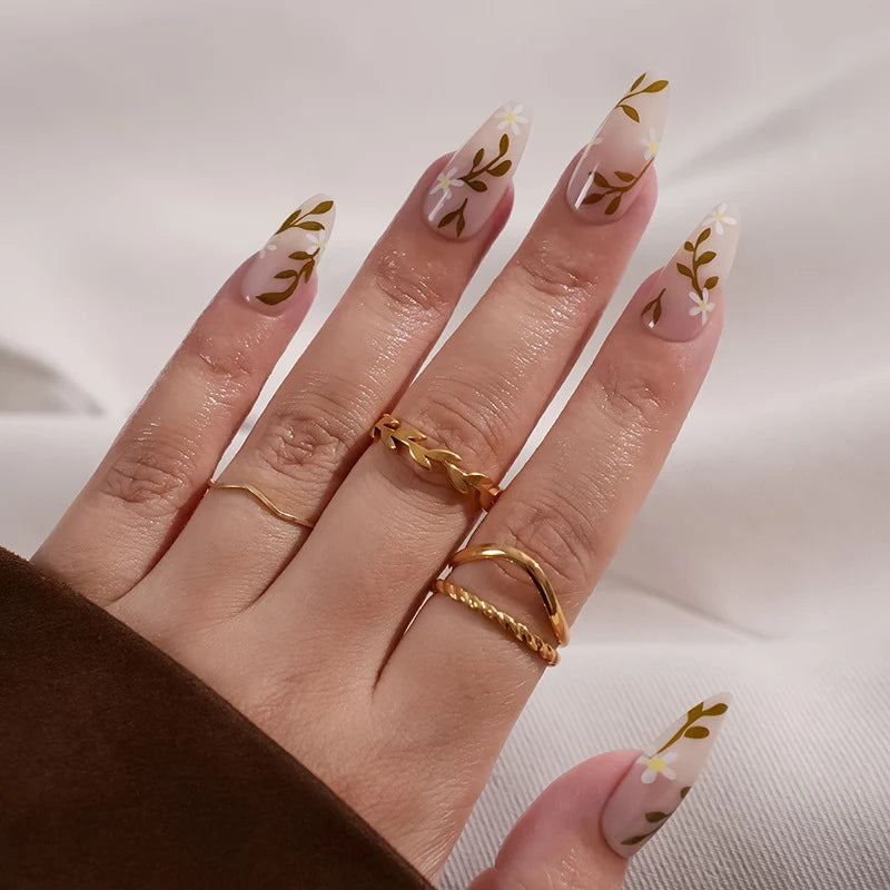 Press-On Nails Holiday Designs Gel Polish & Buffing Strips