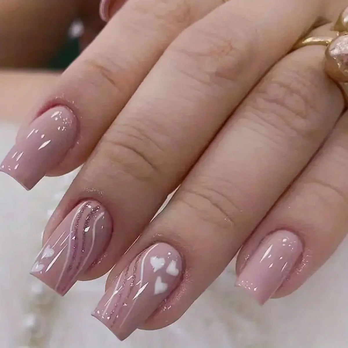 Press-On Nails Holiday Designs Gel Polish & Buffing Strips