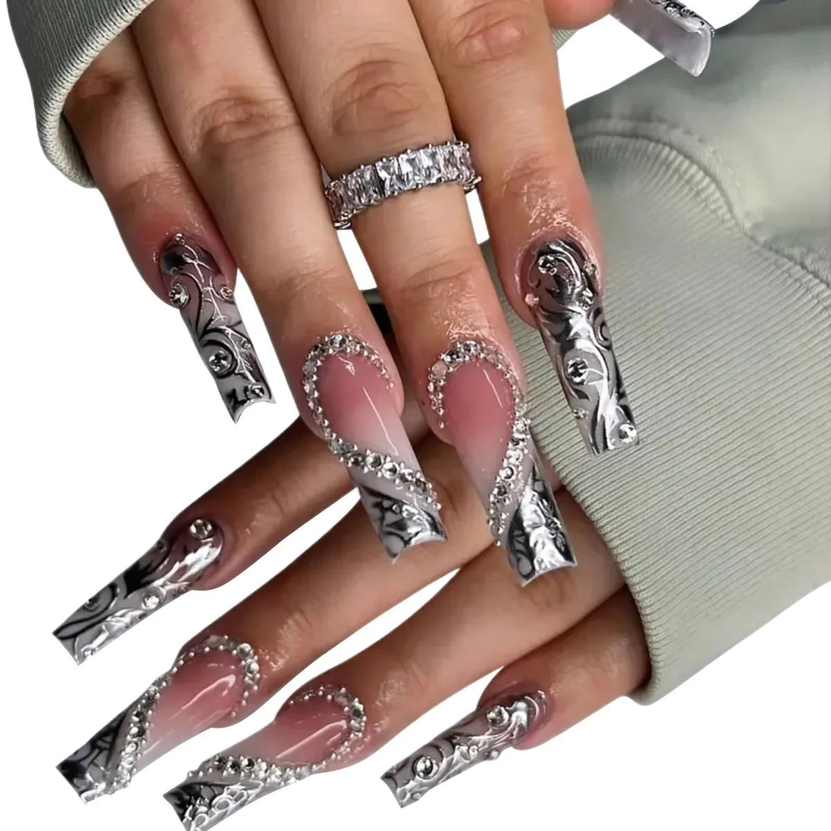 Press-On Nails Holiday Designs Gel Polish & Buffing Strips