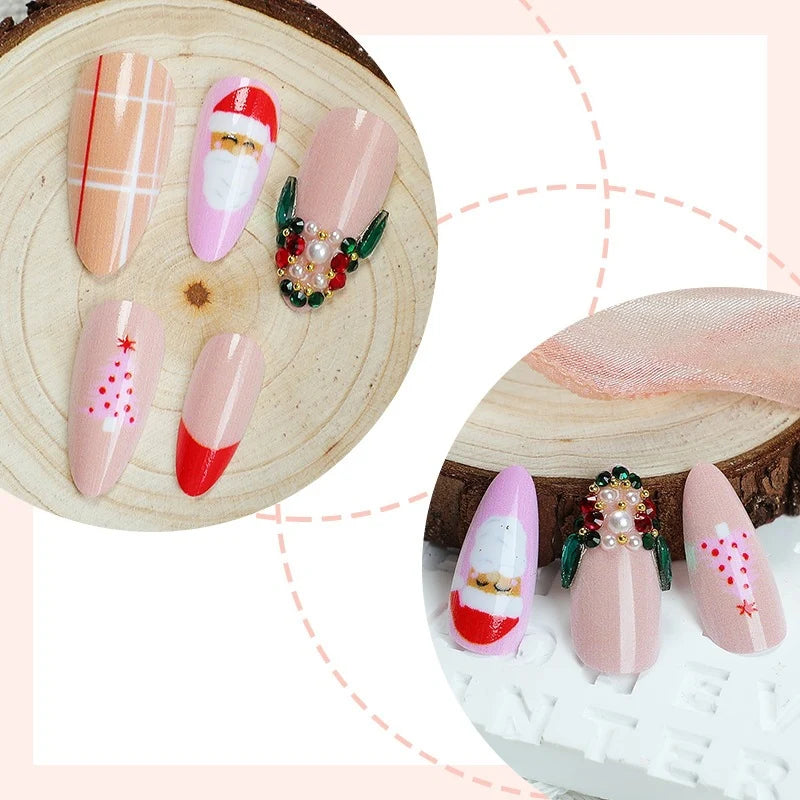 Press-On Nails Holiday Designs & Glitter