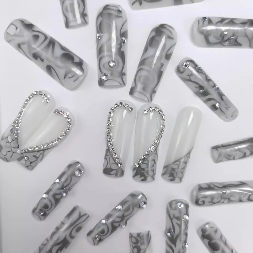 Press-On Nails Holiday Designs Peel And Press Reusable