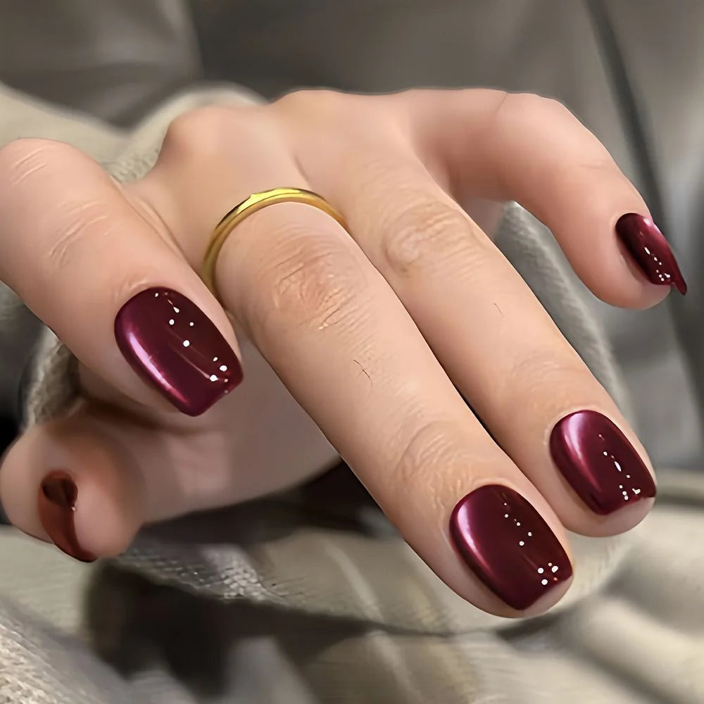 Press-On Nails Holiday Designs Peel And Press Reusable