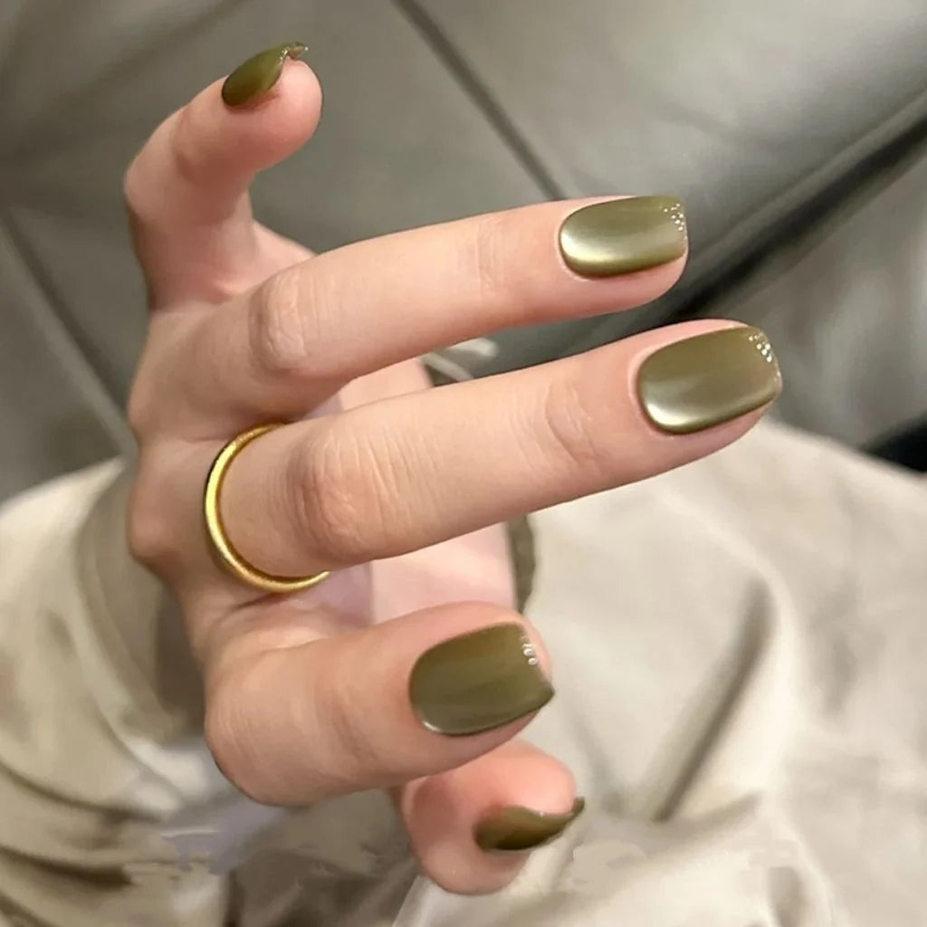 Press-On Nails Holiday Designs Peel And Press Reusable