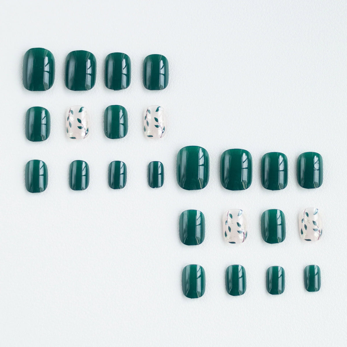 Press-On Nails Intricate Floral Acrylic Finish