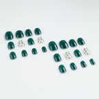 Press-On Nails Intricate Floral Acrylic Finish