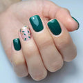Press-On Nails Intricate Floral Acrylic Finish