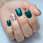 Press-On Nails Intricate Floral Acrylic Finish