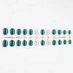 Press-On Nails Intricate Floral Acrylic Finish