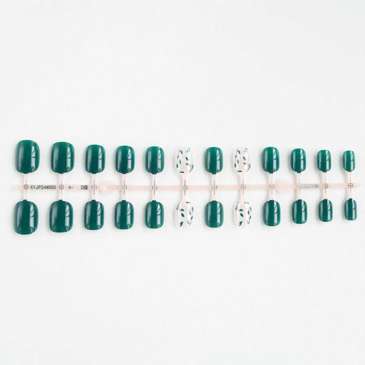 Press-On Nails Intricate Floral Acrylic Finish