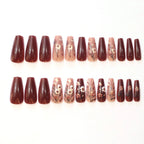 Press-On Nails Intricate Floral Long-Lasting & Easy Application