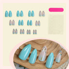 Press-On Nails Intricate Floral Peel & Stick Multiple Sizes