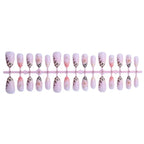 Press-On Nails Intricate Floral Quick Application