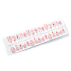 Press-On Nails Intricate Floral Reusable No Glue