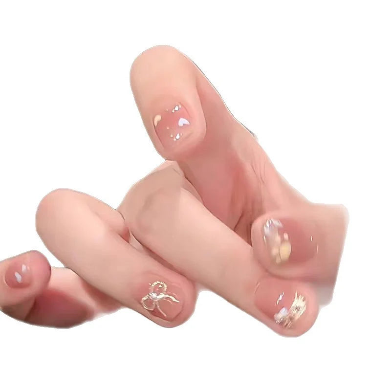 Press-On Nails Intricate Shimmer & Strong Hold