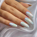 Press-On Nails Iridescent Almond Reusable