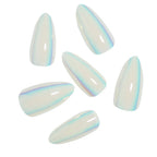 Press-On Nails Iridescent Almond Reusable