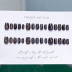 Press-On Nails Iridescent Glitter Peel & Stick Multiple Sizes