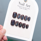 Press-On Nails Iridescent Glitter Peel & Stick Multiple Sizes
