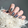 Press-On Nails Iridescent Glitter Peel & Stick Multiple Sizes