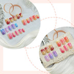 Press-On Nails Iridescent Swirl Adhesive Tabs