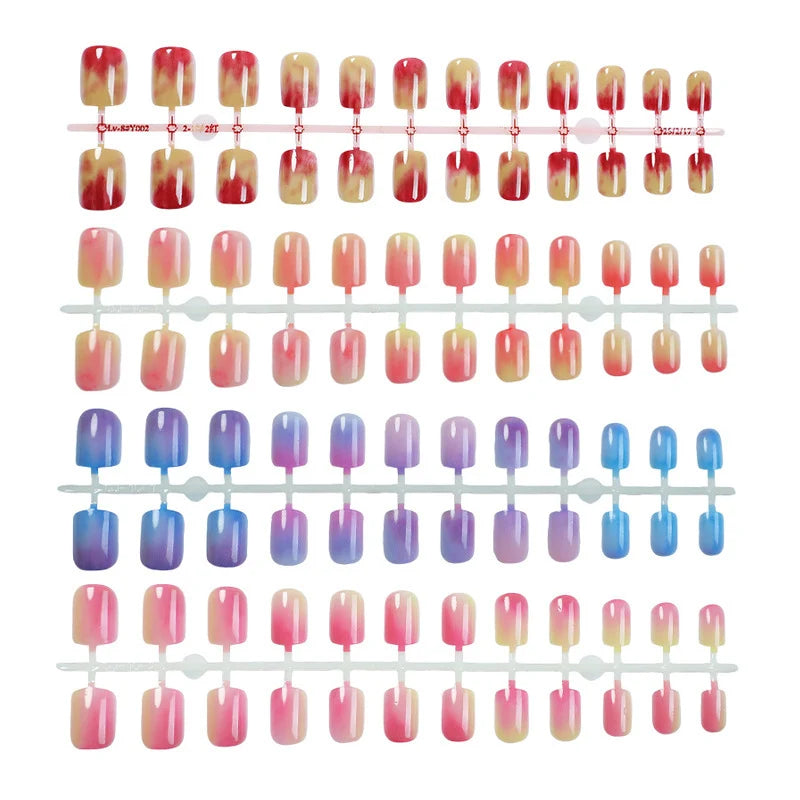 Press-On Nails Iridescent Swirl Adhesive Tabs