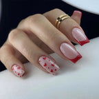 Press-On Nails Leaf Design Easy-Apply & Reusable