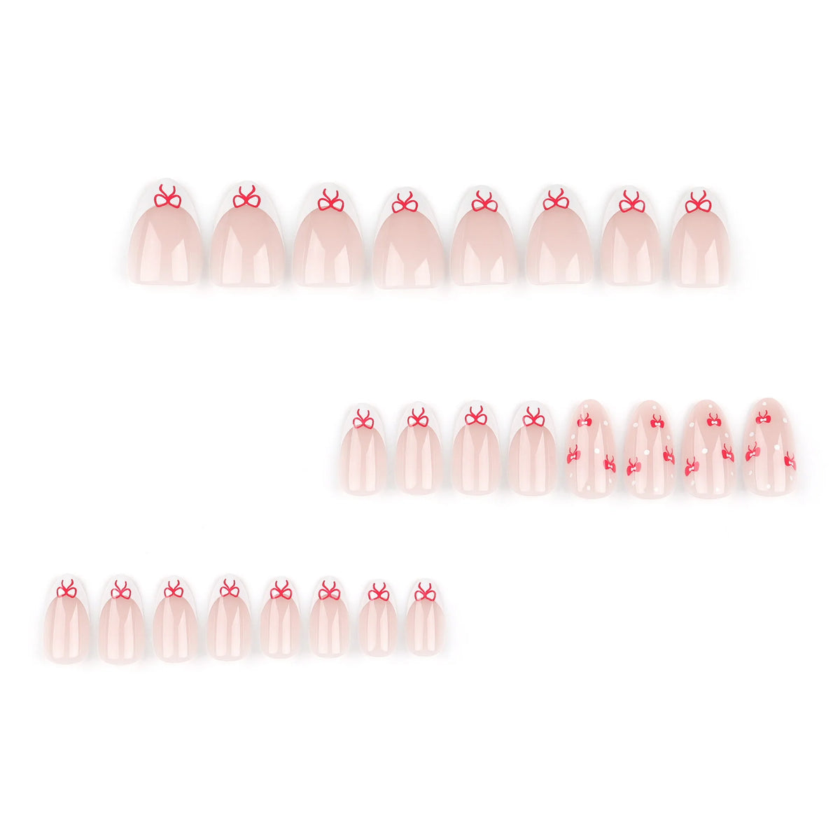 Press-On Nails Leaf Design Easy-Apply & Reusable
