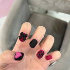 Press-On Nails Leaf Design Easy-Apply & Reusable